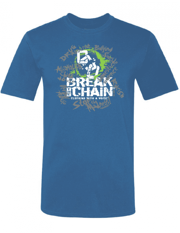 Break the Chain's Logo Blue T-Shirt