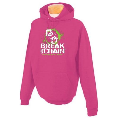 Break the Chain's Logo Pink Hoodie
