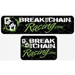 Break the Chain Racing Stickers
