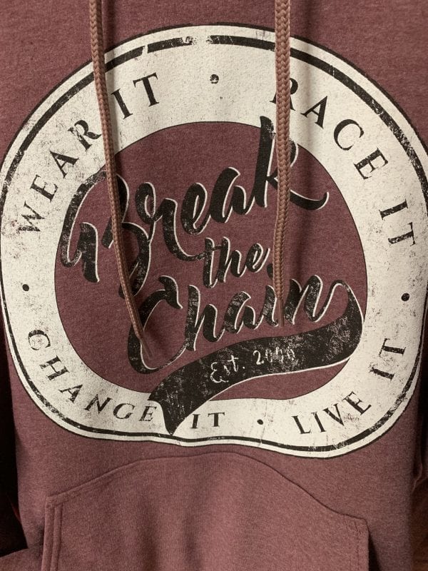 Break the Chain Established Red Hooded Sweat Shirt